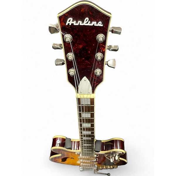 Used Eastwood Airline H78 Tobacco Burst Hollow Body Electric Guitar