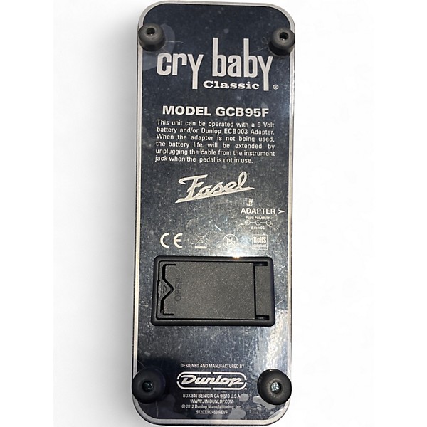 Used Dunlop GCB95F Crybaby Classic Wah With Fasel Inductor Effect Pedal