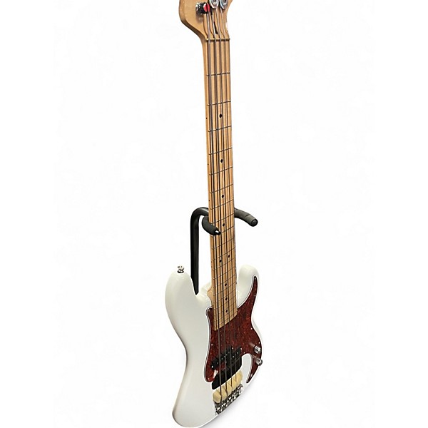 Used Basses Loaded 5 P White Electric Bass Guitar