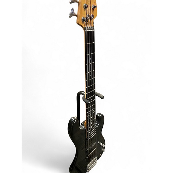 Used Basses Loaded 5 Black Beauty Black Electric Bass Guitar