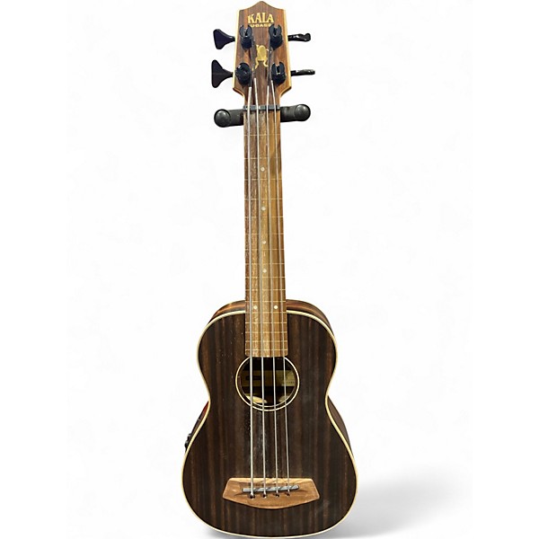 Used Kala Ubass Bass STRIPED EBONY Ukulele