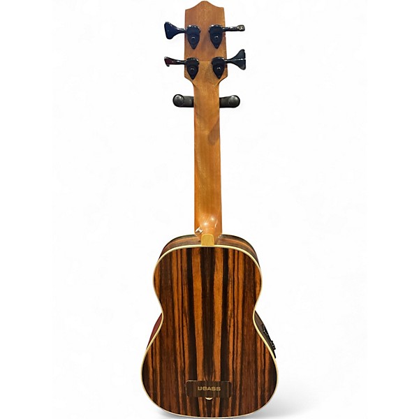 Used Kala Ubass Bass STRIPED EBONY Ukulele