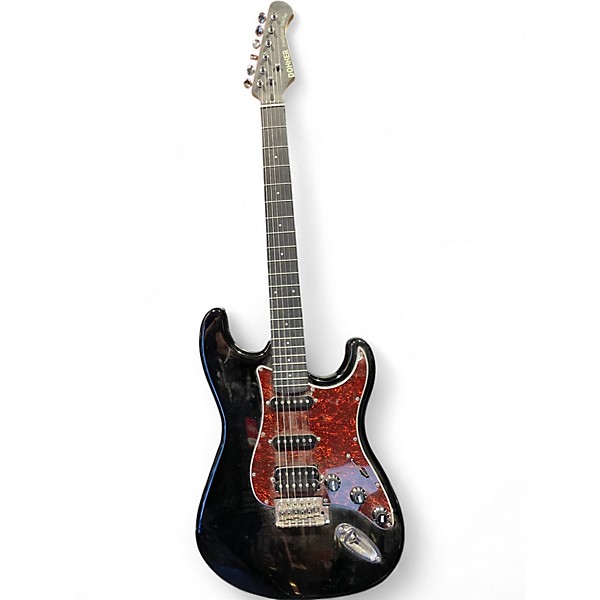 Used Donner designer series black Solid Body Electric Guitar