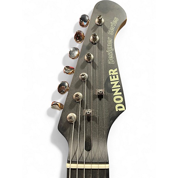 Used Donner designer series black Solid Body Electric Guitar