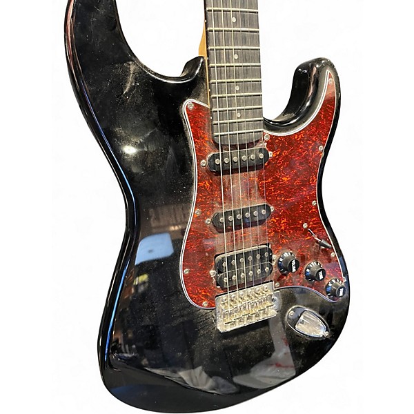 Used Donner designer series black Solid Body Electric Guitar