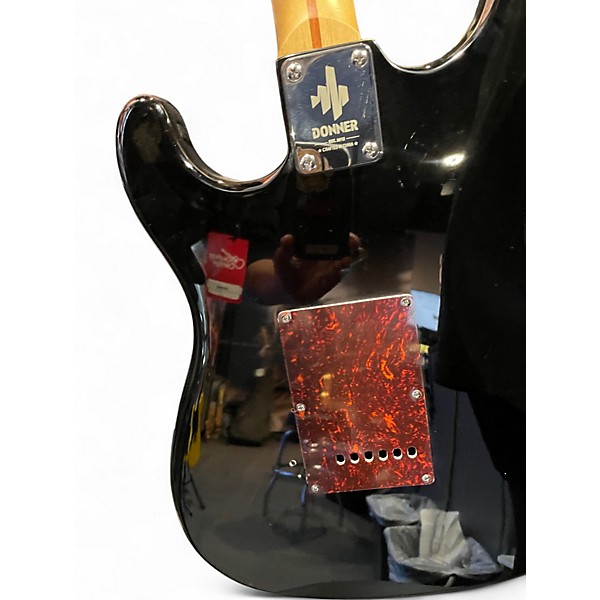 Used Donner designer series black Solid Body Electric Guitar