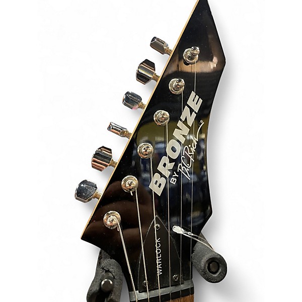 Used B.C. Rich Bronze Series Warlock Black Solid Body Electric Guitar