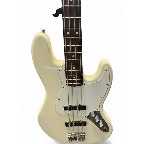 Used 1996 Fender Standard Jazz Bass Olympic White Electric Bass Guitar