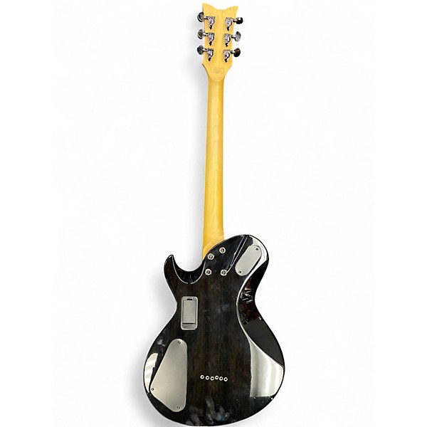 Used Schecter Guitar Research Damien Elite Solo Black Solid Body Electric Guitar