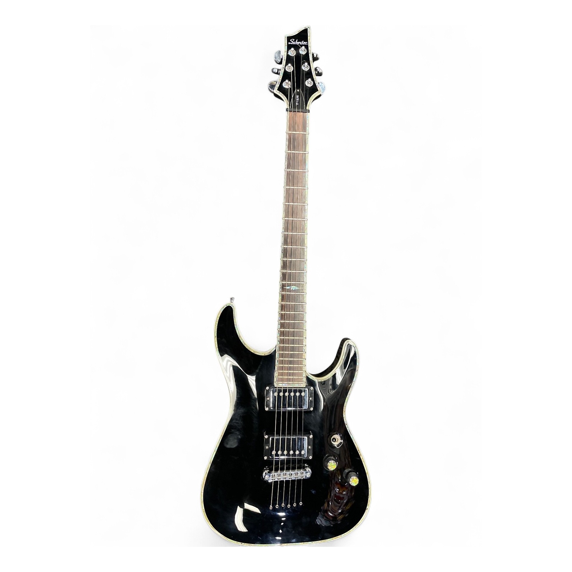 Used Schecter Guitar Research DIAMOND SERIES C-1 ELITE Black Solid