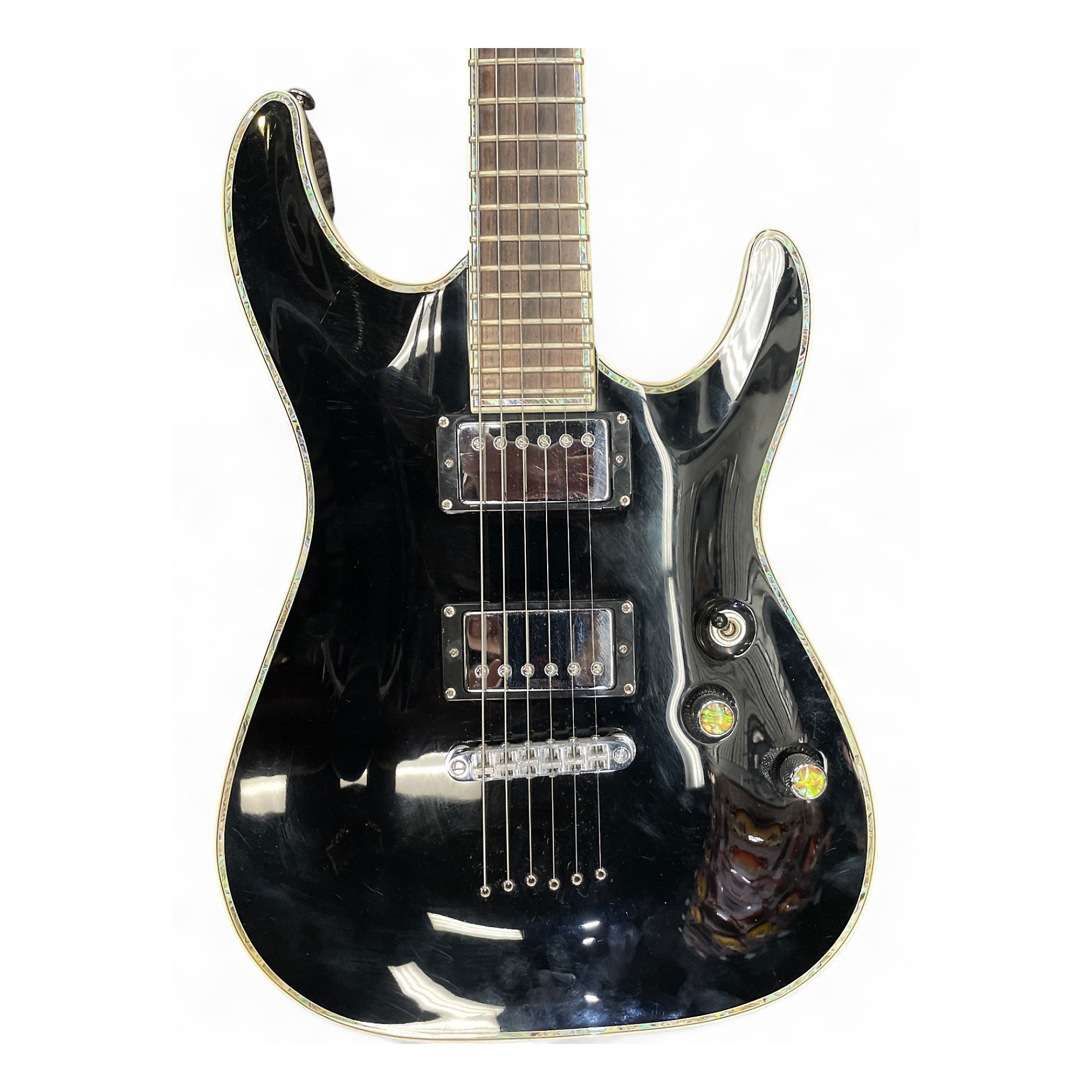 Used Schecter Guitar Research DIAMOND SERIES C-1 ELITE Black Solid