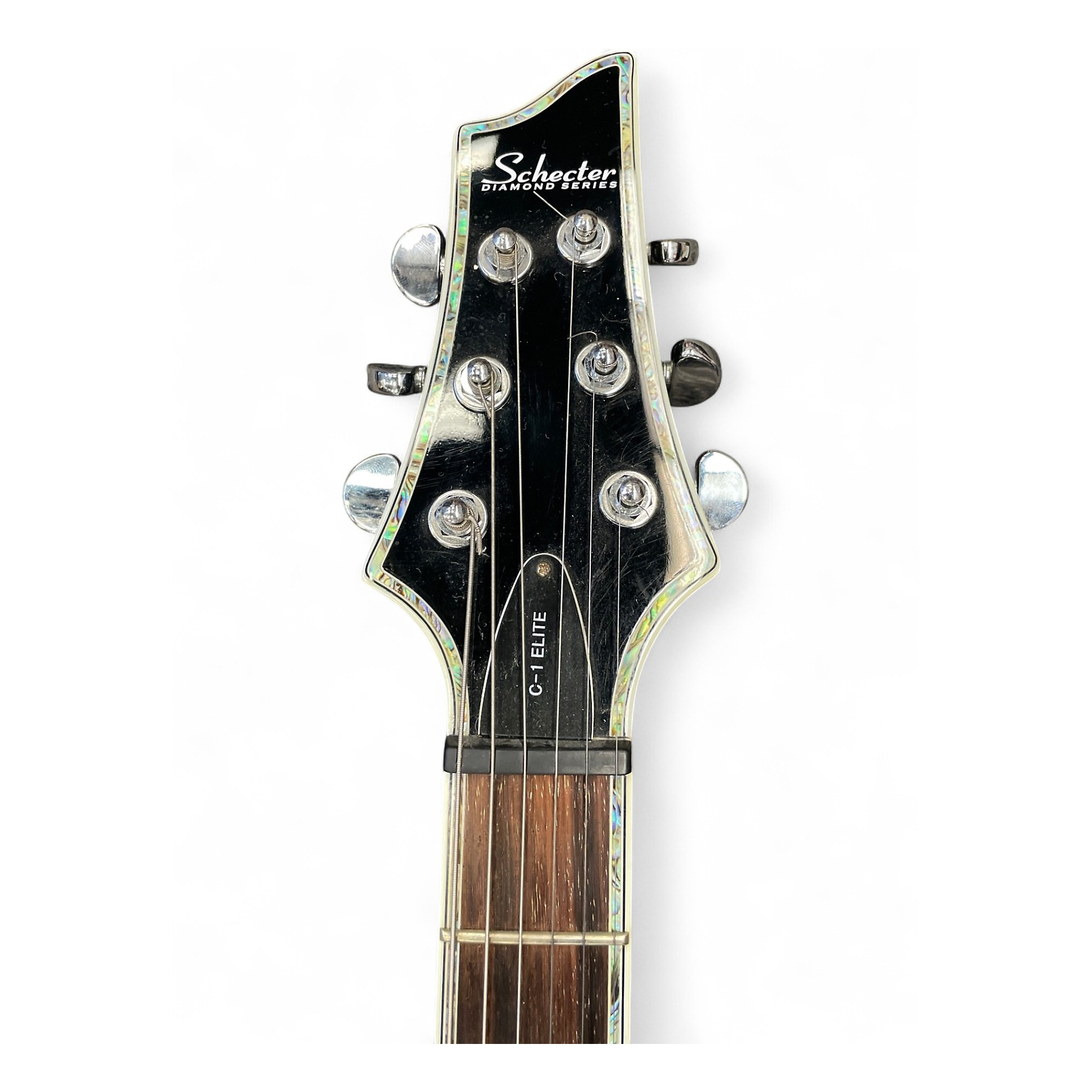 Used Schecter Guitar Research DIAMOND SERIES C-1 ELITE Black Solid