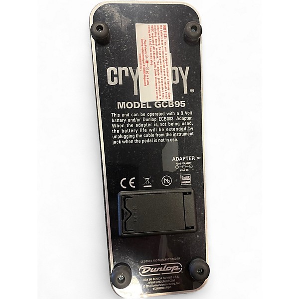 Used Dunlop GCB95 Original Crybaby Wah Effect Pedal