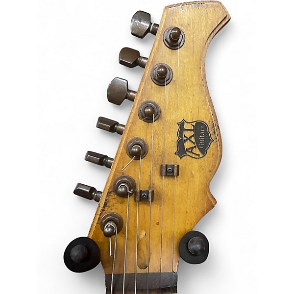 Used AXL BADWATER HSS DISTRESSED NATURAL Solid Body Electric Guitar
