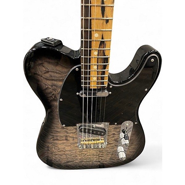 Used Fender Pale moon ebony telecaster Trans Black Solid Body Electric Guitar