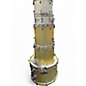 Used Ludwig 5 Piece Accent Gold Silver Drum Kit thumbnail