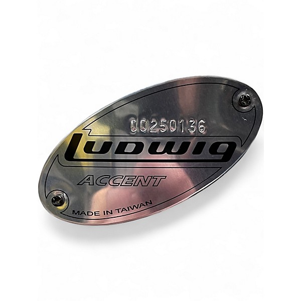 Used Ludwig 5 Piece Accent Gold Silver Drum Kit