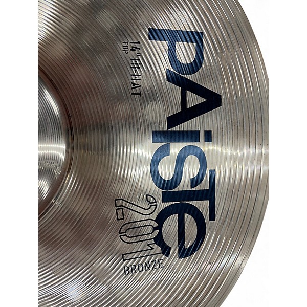 Used Paiste 14in Bronze 201 Pair Cymbal