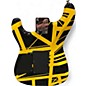 Used EVH Striped Series Star BLACK WITH YELLOW STRIPES Solid Body Electric Guitar