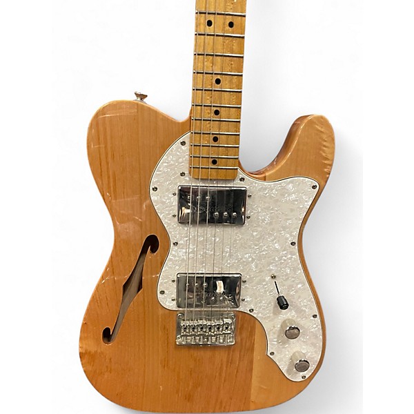 Used Squier Classic Vibe 70s Thinline Telecaster Natural Hollow Body Electric Guitar