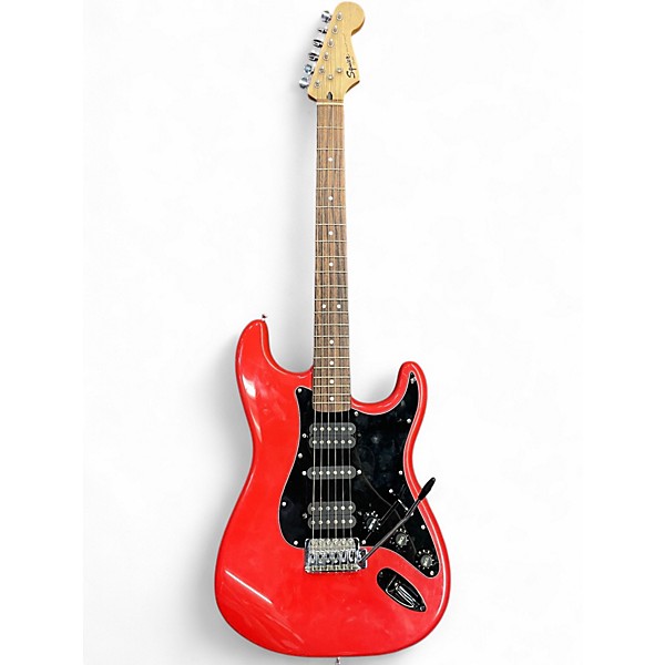 Used Squier Bullet Stratocaster Fiesta Red Solid Body Electric Guitar