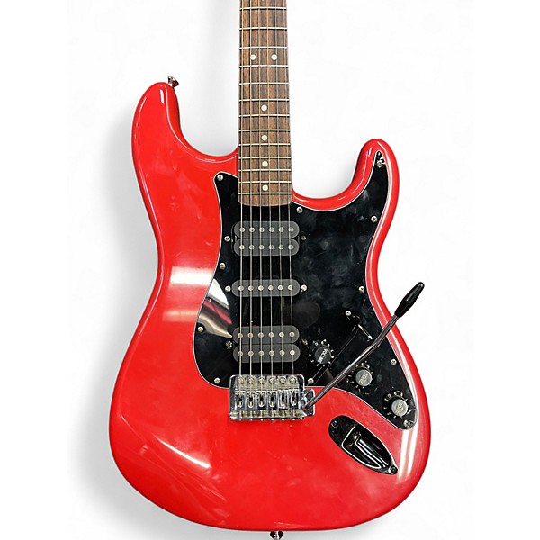 Used Squier Bullet Stratocaster Fiesta Red Solid Body Electric Guitar