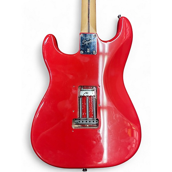 Used Squier Bullet Stratocaster Fiesta Red Solid Body Electric Guitar