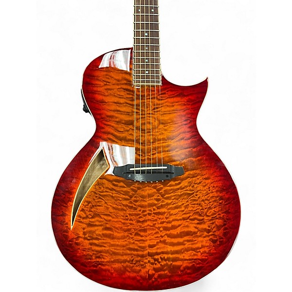 Used ESP LTD TL6 2 Tone Sunburst Acoustic Electric Guitar