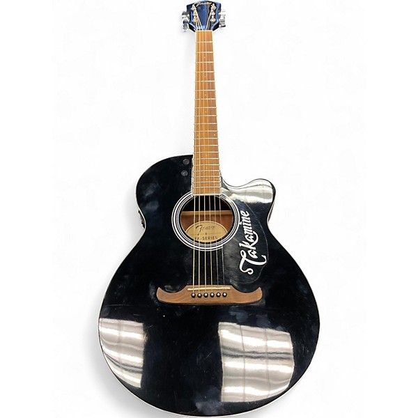 Used Fender FA-135CE Black Acoustic Electric Guitar