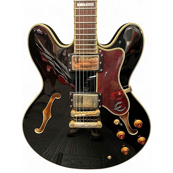 Used Epiphone Sheraton II Ebony Hollow Body Electric Guitar
