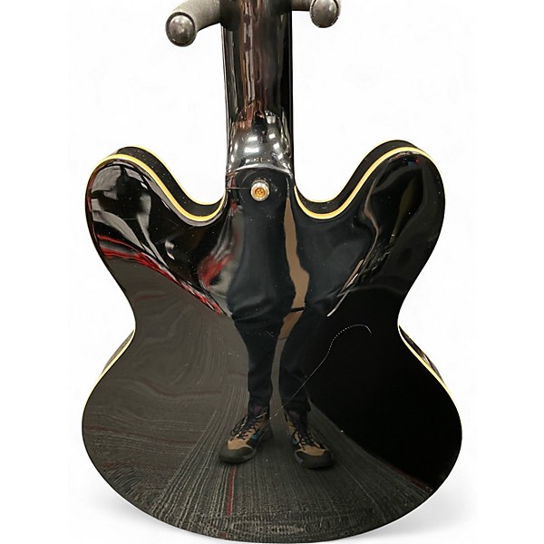 Used Epiphone Sheraton II Ebony Hollow Body Electric Guitar