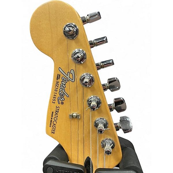 Used Fender Standard Stratocaster Left Handed Black Electric Guitar