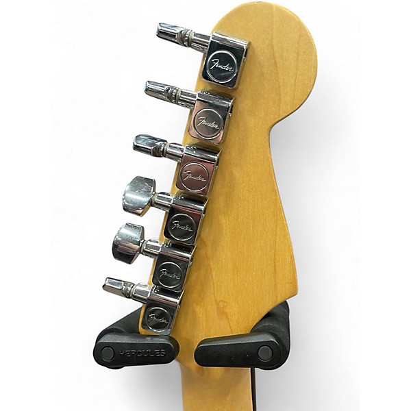 Used Fender Standard Stratocaster Left Handed Black Electric Guitar