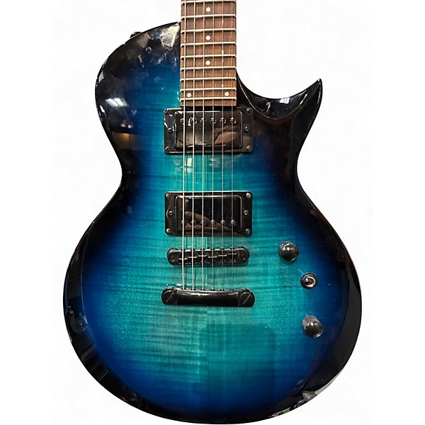 Used ESP LTD EC200DX Blue Burst Solid Body Electric Guitar