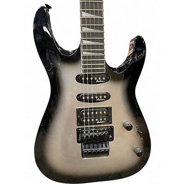 Used Jackson JS34Q Dinky Silver Burst Solid Body Electric Guitar
