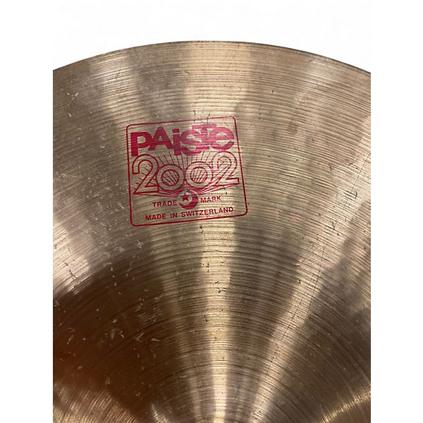 Used Paiste 16in 2002 Crash Cymbal