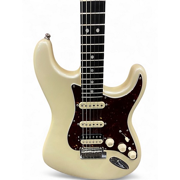 Used Fender American Elite Stratocaster HSS Shawbucker Olympic Pearl Solid Body Electric Guitar