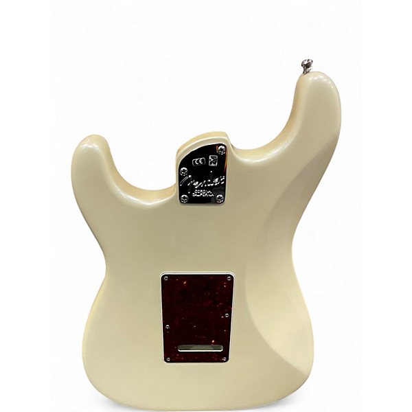 Used Fender American Elite Stratocaster HSS Shawbucker Olympic Pearl Solid Body Electric Guitar