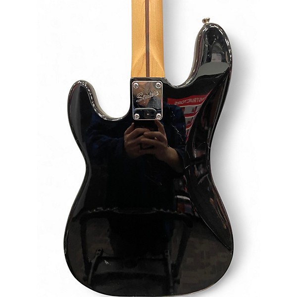 Used Squier Affinity Series P Bass Black Electric Bass Guitar