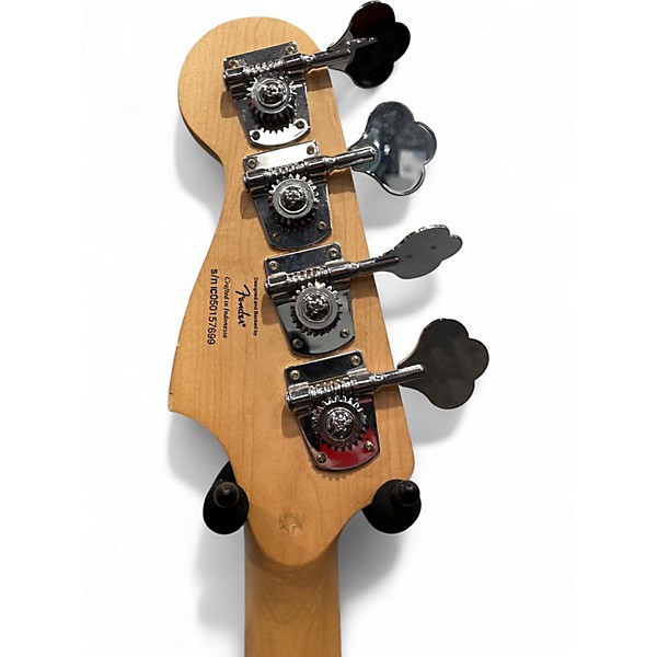 Used Squier Affinity Series P Bass Black Electric Bass Guitar