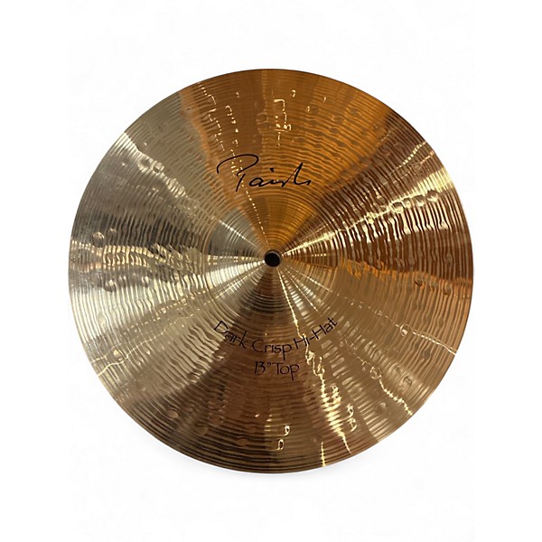 Used Paiste 13in Signature Dark Crisp Hi Hat Top Cymbal