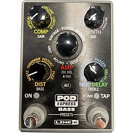 Used Line 6 Pod Express BASS Amp Modeler Bass Effect Pedal