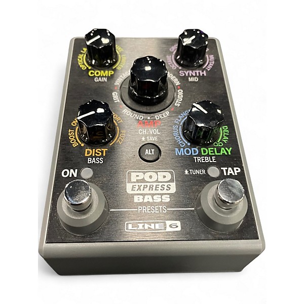 Used Line 6 Pod Express BASS Amp Modeler Bass Effect Pedal