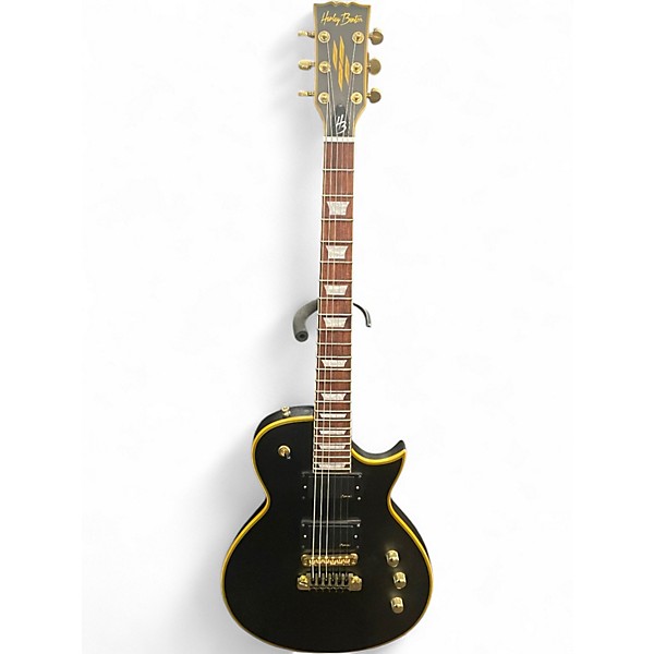 Used Harley Benton HB SC Custom Black Solid Body Electric Guitar
