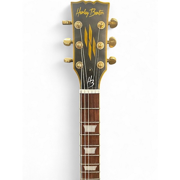 Used Harley Benton HB SC Custom Black Solid Body Electric Guitar