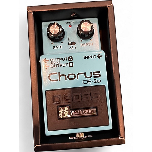 Used BOSS CE2W Waza Craft Chorus Effect Pedal