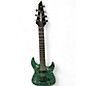 Used Jackson JS22-7 Dinky 7 String Splatter Green Solid Body Electric Guitar thumbnail