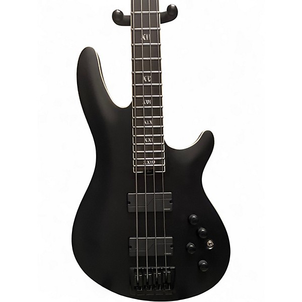 Used Schecter  SLS ELITE-4 EVIL TWIN Black Electric Bass Guitar
