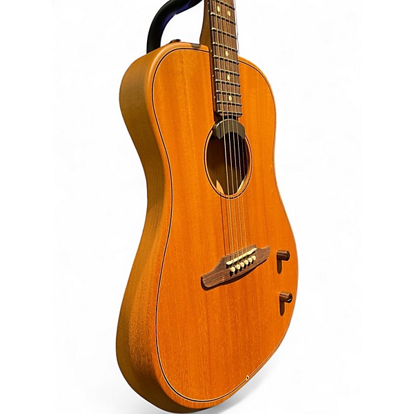 Used 2024 Fender Highway Dreadnought All-Mahogany Natural Acoustic Electric Guitar