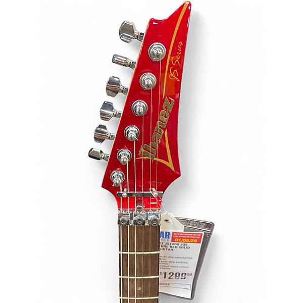 Used 2004 Ibanez JS1200 Joe Satriani Signature Red Solid Body Electric Guitar